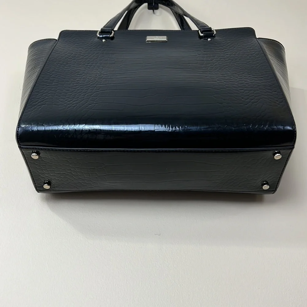 Kate Spade Elissa Croc Embossed Laptop Bag - Picture 14 of 15